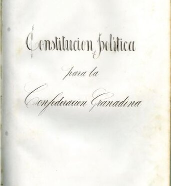  Portada de la Constitución Política de la Confederación Granadina de 1858
